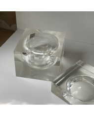 Boîte à bijoux en plexiglass année 70 attribuée à Christian Dior