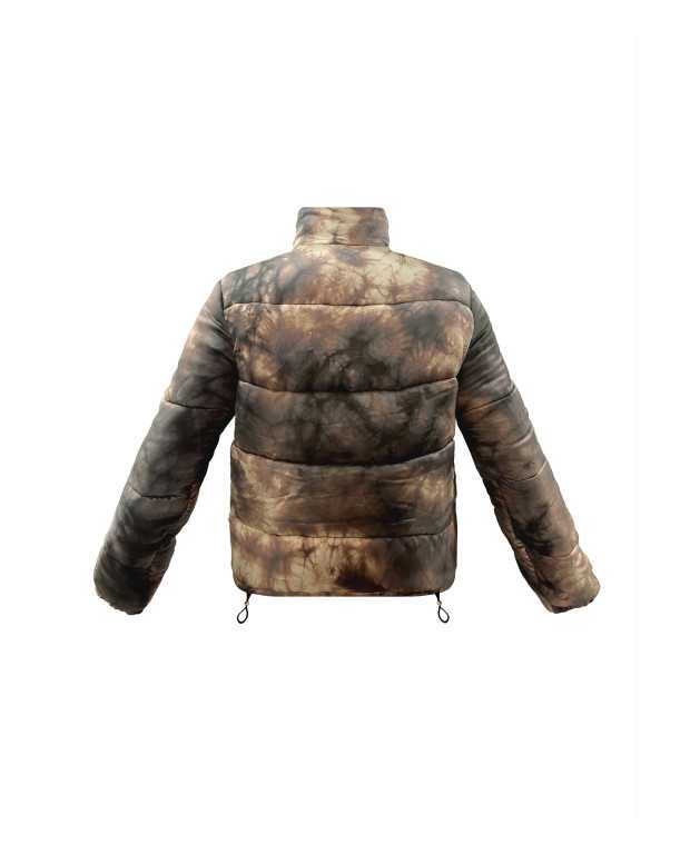 Léo Printed Tie-Dye Puffer Coat Léo Printed Tie-Dye Puffer Coat