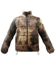 Léo Printed Tie-Dye Puffer Coat Léo Printed Tie-Dye Puffer Coat