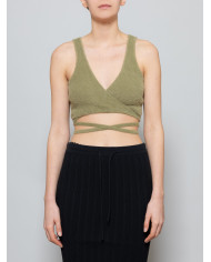 Ester Manas Knit crop Top olive Ester Manas Knit crop Top olive