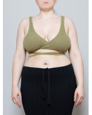 Ester Manas Knit crop Top olive Ester Manas Knit crop Top olive