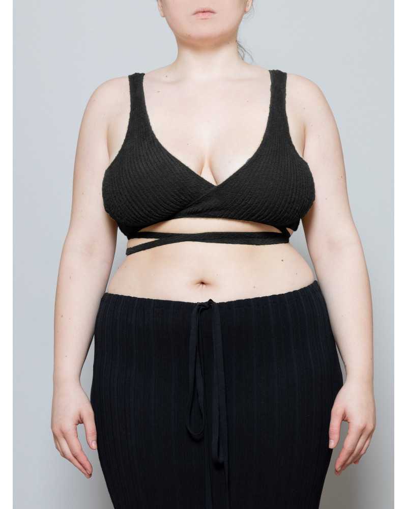 Ester Manas Knit crop Top black