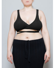 Ester Manas Knit crop Top black