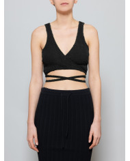 Ester Manas Knit crop Top black