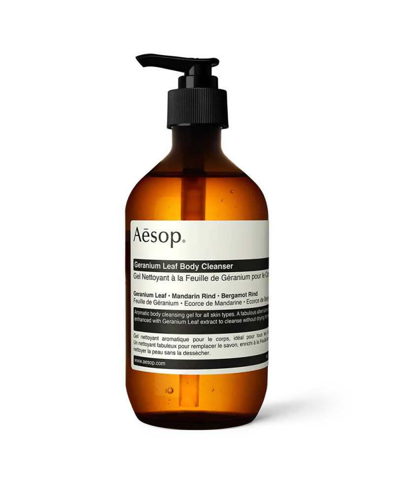 Gel nettoyant à la feuille de géranium pour le corps 500 mL Gel nettoyant à la feuille de géranium pour le corps 500 mL