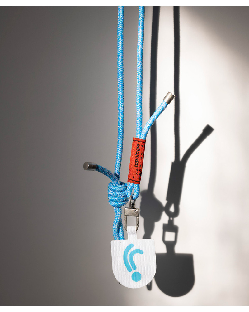 osiuujkw Cordon de téléphone portable avec crochet, réglable, amovible pour  accrocher au cou, sangles de corde, accessoire de camping en plein air,  escalade, bleu long : : High-Tech