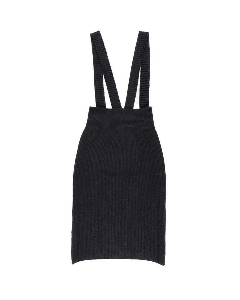 Daphne ribbed tube knit skirt