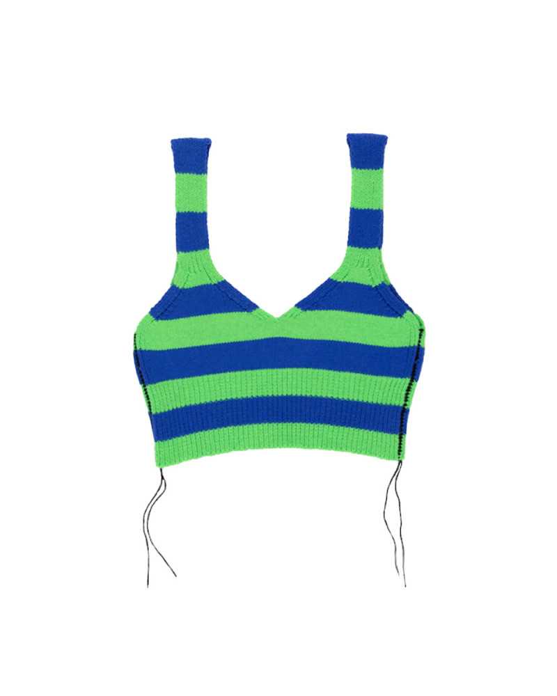 Josephine bralette en maille rayée