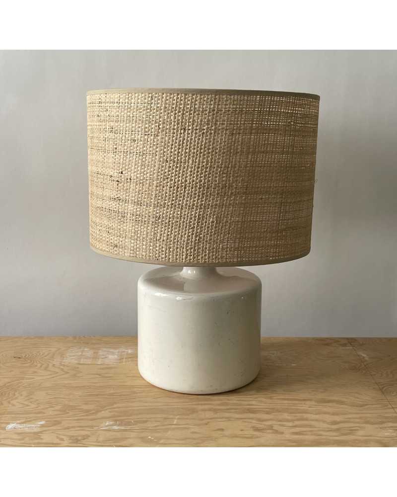 Lampe en bois tourné années 70