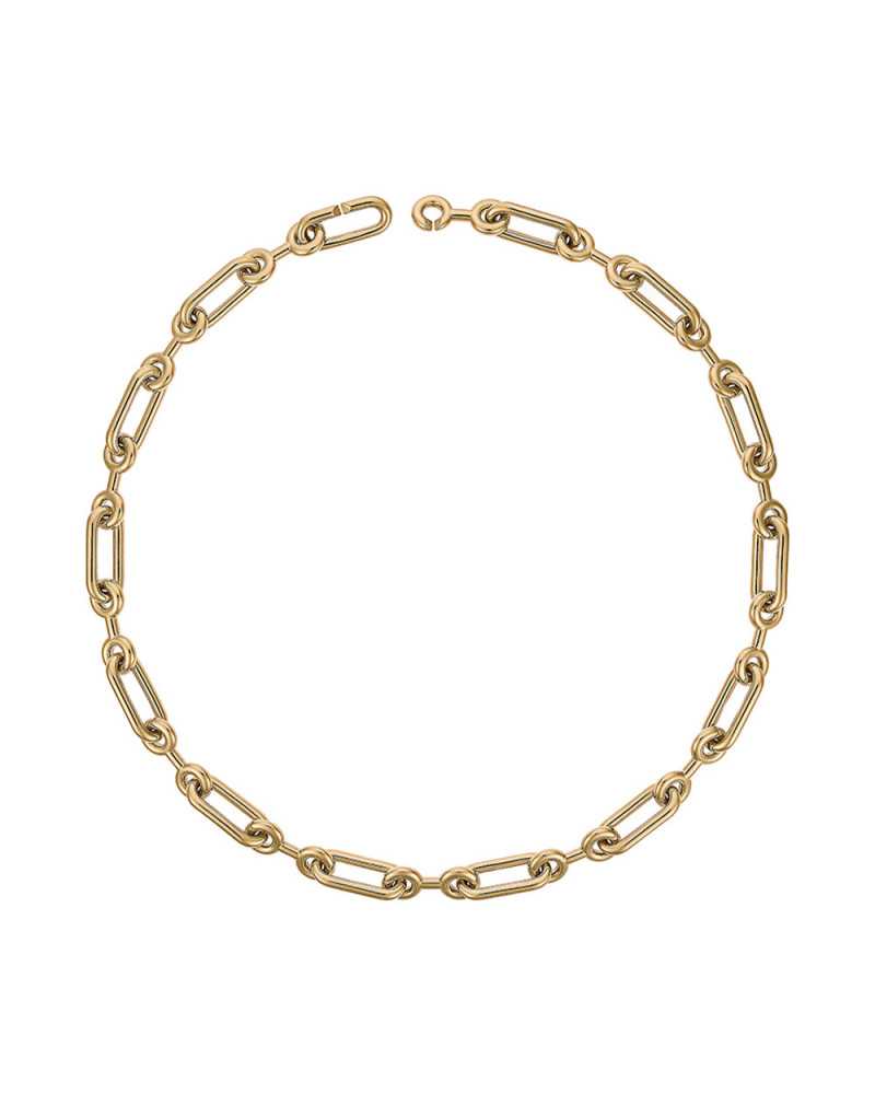 Collier chaine Petit Binary long vermeil Collier chaine Petit Binary long vermeil