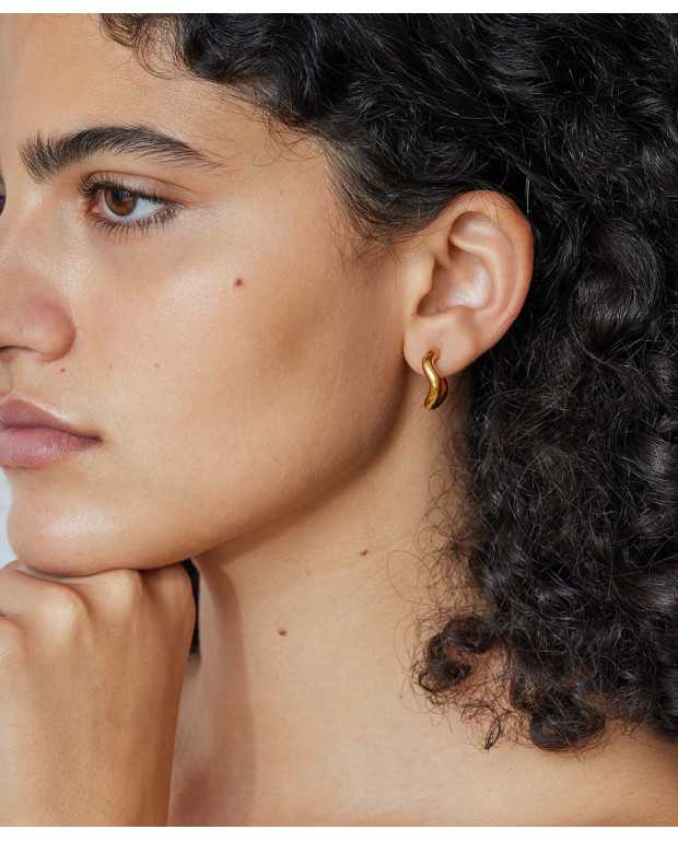 Boucles d'oreilles Wave vermeil Boucles d'oreilles Wave vermeil