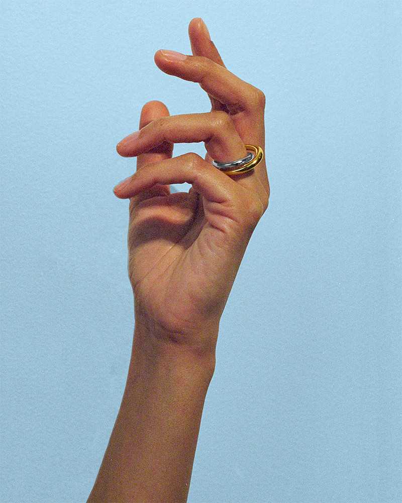 Bague initial vermeil / argent Bague initial vermeil / argent