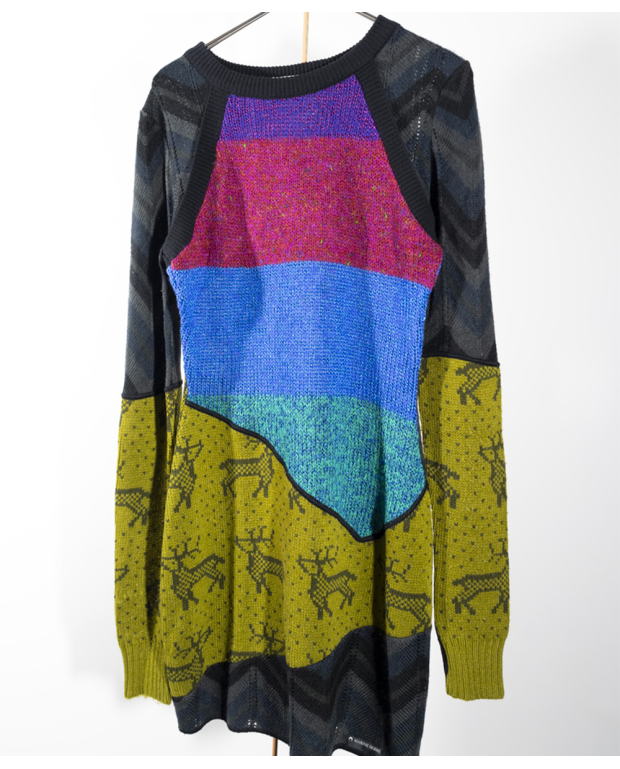 Knit melange Hybrid Dress 1