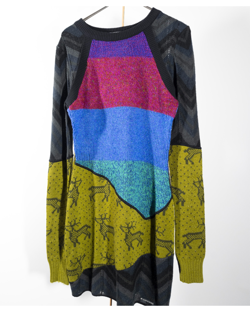 Knit melange Hybrid Dress 1