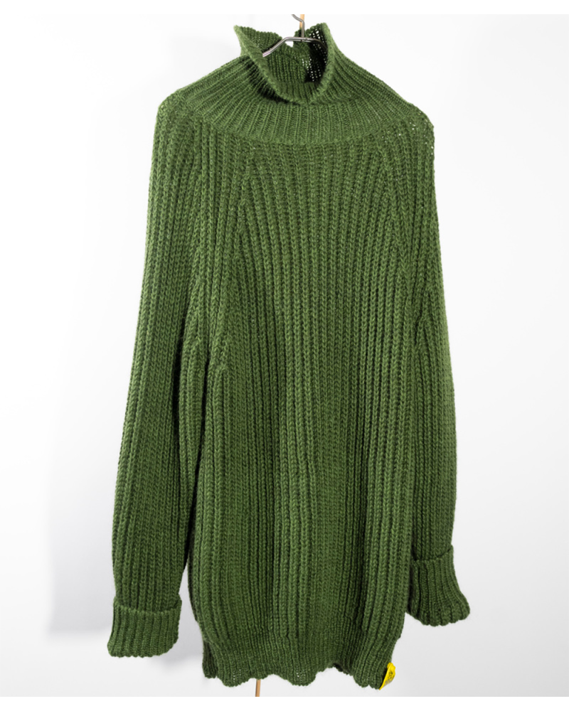 Hand-knitted turtleneck Jumper