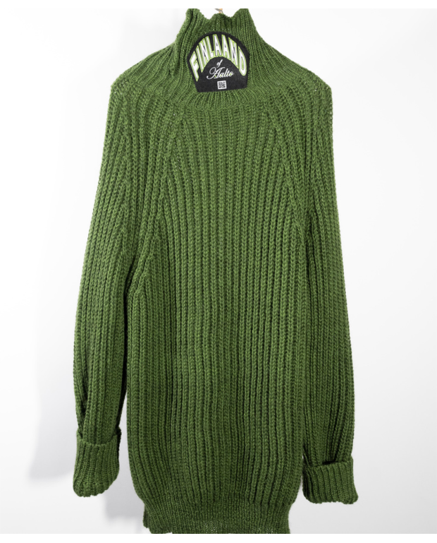 Hand-knitted turtleneck Jumper