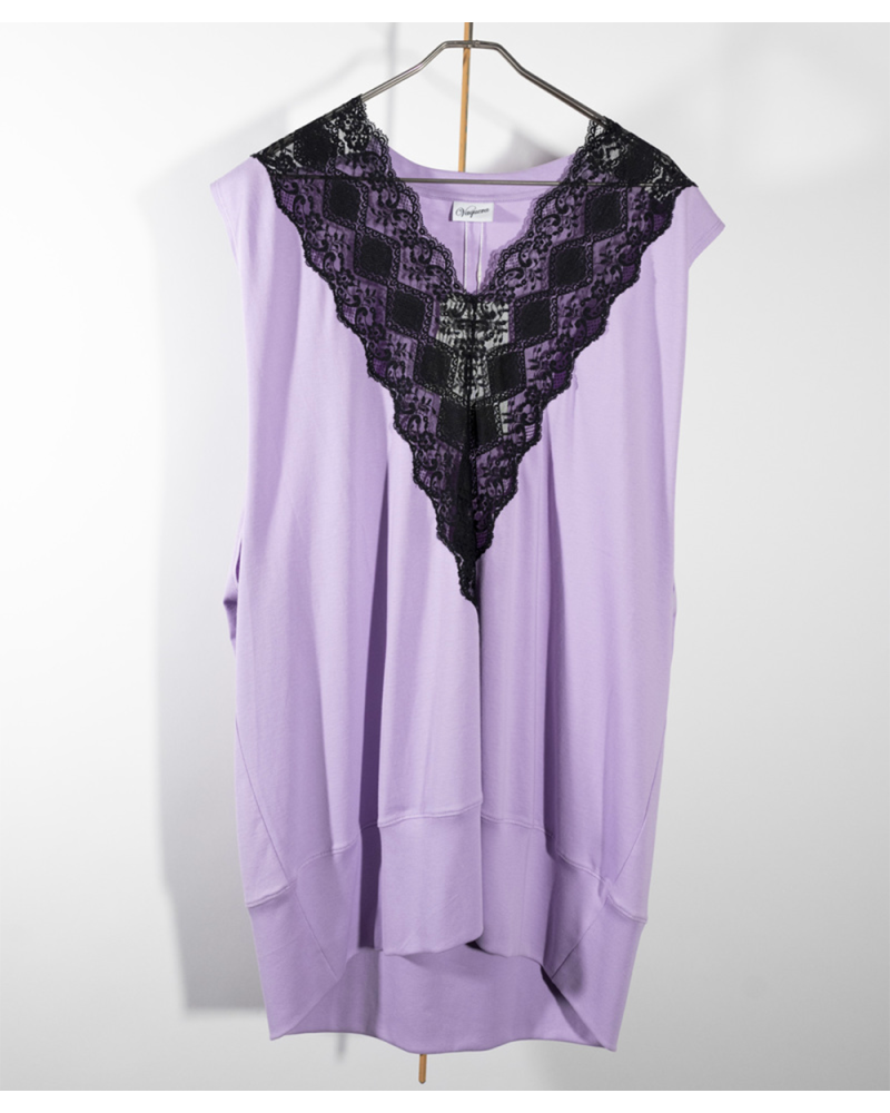 Débardeur à dentelle