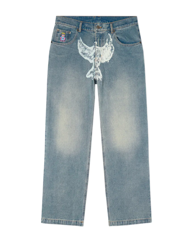 Dove print washed Jeans Dove print washed Jeans