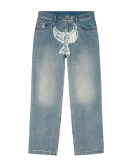 Dove print washed Jeans Dove print washed Jeans