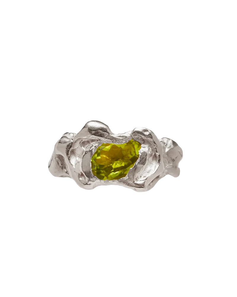 Bague Ola vert/argent