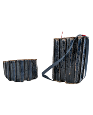 Boite Stripé bleu à élastique