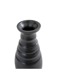 Enamelled Bottle black Vase Enamelled Bottle black Vase