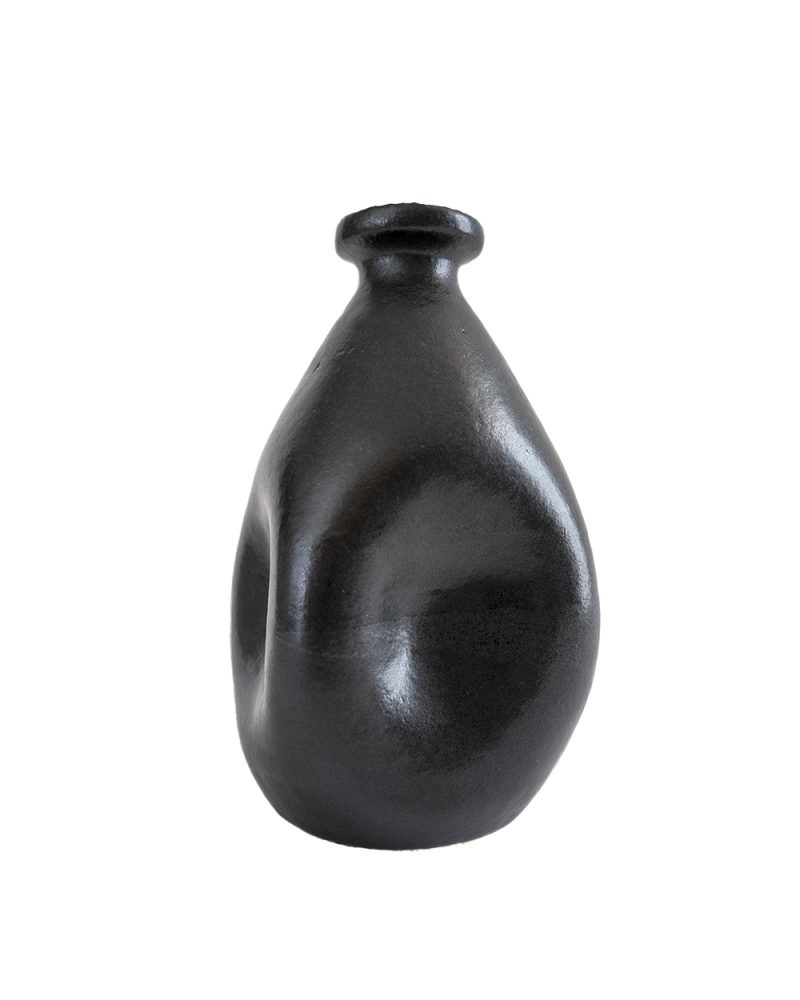 Vase Céramique Pincé noir