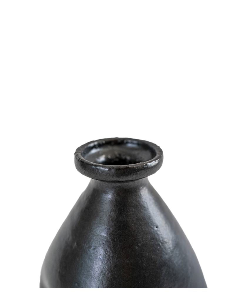 Vase Céramique Pincé noir