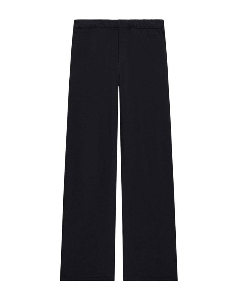 Black Fleece Flared Jogging Trousers Black Fleece Flared Jogging Trousers
