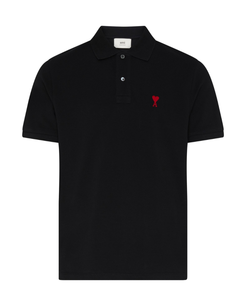 Polo ADC en coton noir Polo ADC en coton noir