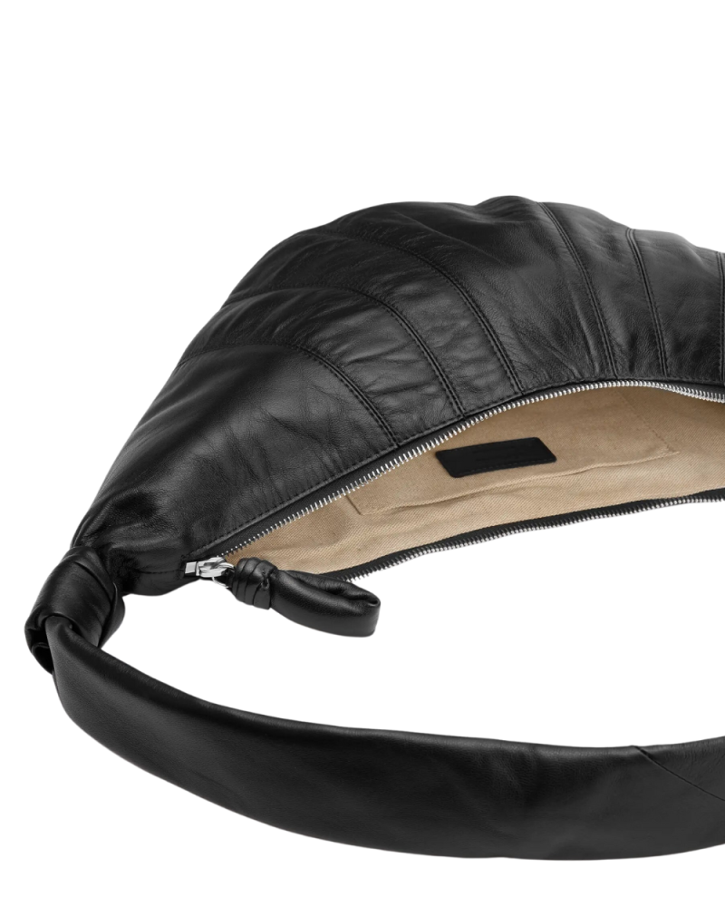 Sac Croissant moyen noir Sac Croissant moyen noir