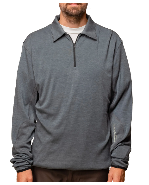 Tee-shirt Incognito demi-zippe gris Tee-shirt Incognito demi-zippe gris