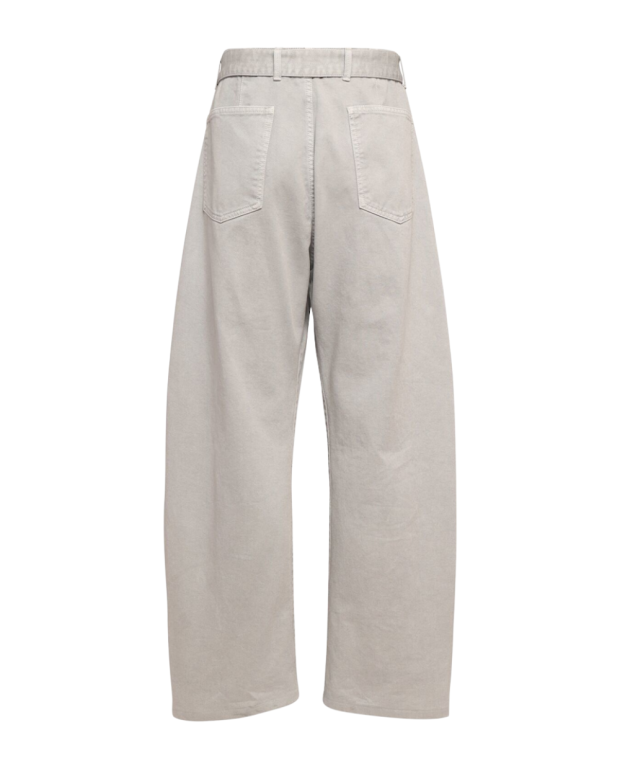 Pantalon à Ceinture torsadée bleu-gris neigeux Pantalon à Ceinture torsadée bleu-gris neigeux
