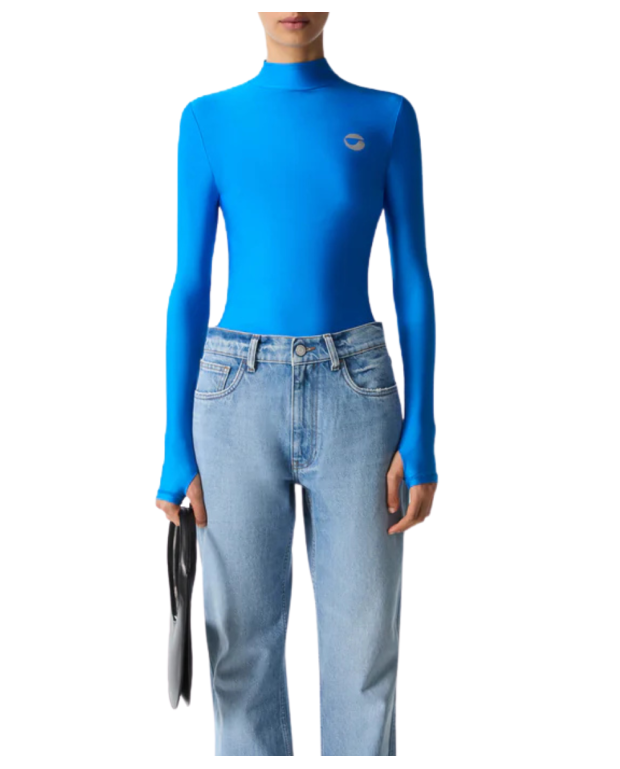Tight high neck Top sapphire blue Tight high neck Top sapphire blue