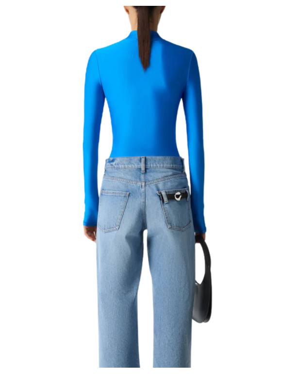 Tight high neck Top sapphire blue Tight high neck Top sapphire blue