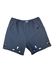 Short à découpes Pétales noir