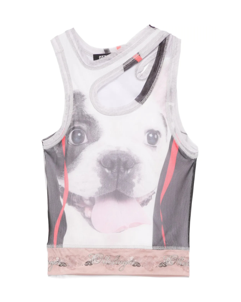 Débardeur en maille Bouledogue Débardeur en maille Bouledogue