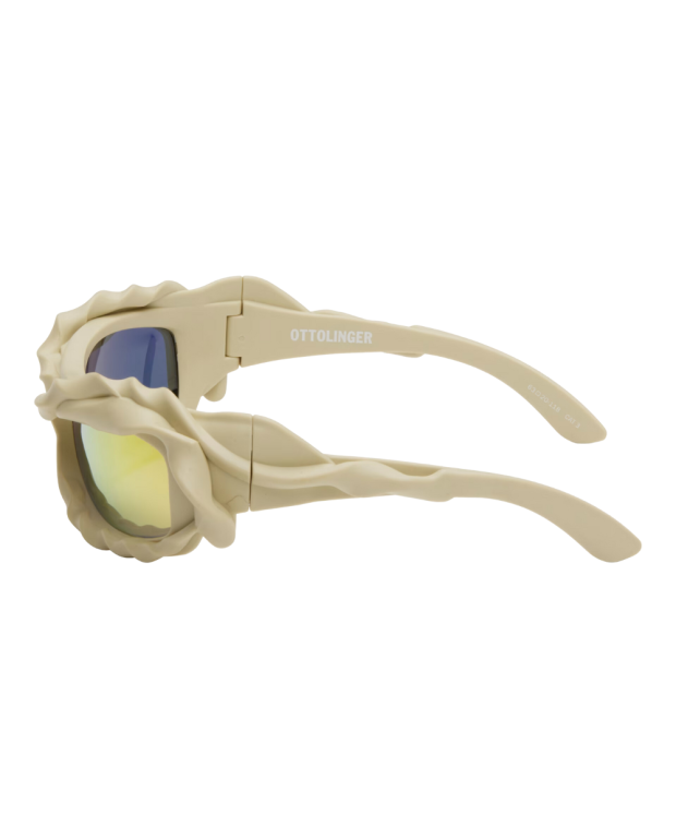 Lunettes de Soleil torsadées beiges/gold Lunettes de Soleil torsadées beiges/gold