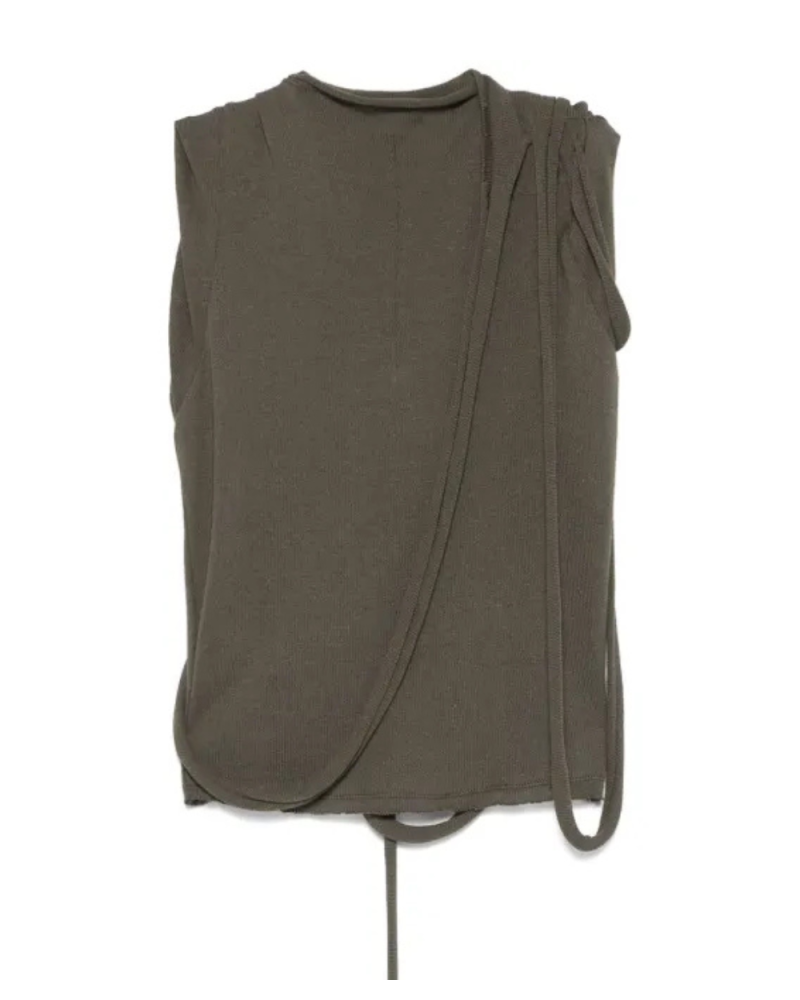 Deconstructed knit Tank Top green Deconstructed knit Tank Top green