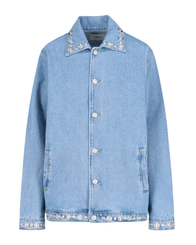 Studded Denim Jacket blue Studded Denim Jacket blue
