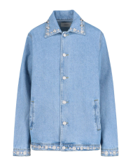 Veste en Jean cloutée bleu