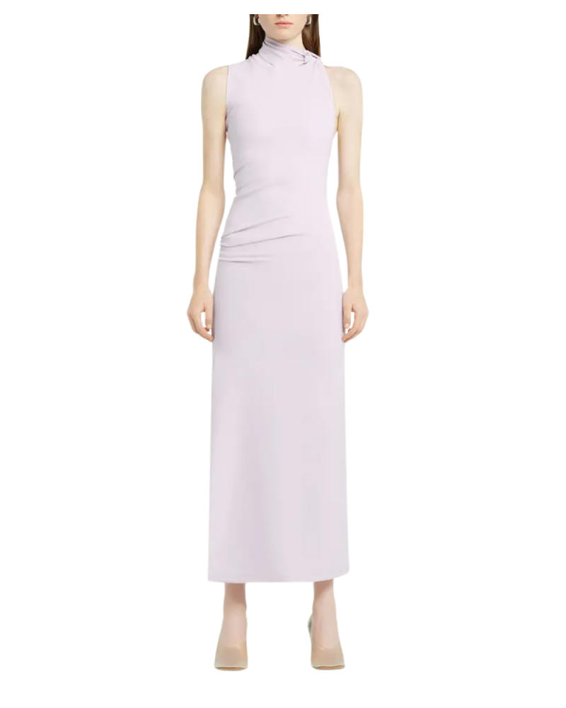 Robe Longue drapée sel rose Robe Longue drapée sel rose