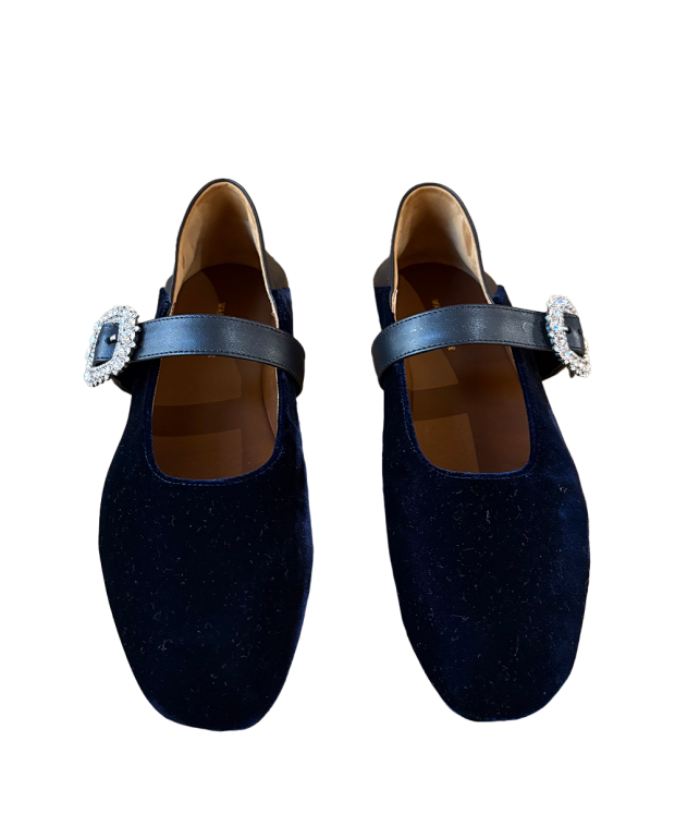 Ballerine Bukkle bleu foncé
