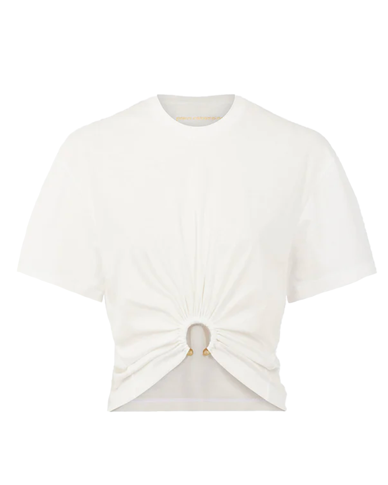 T-shirt Ornement métallique blanc T-shirt Ornement métallique blanc
