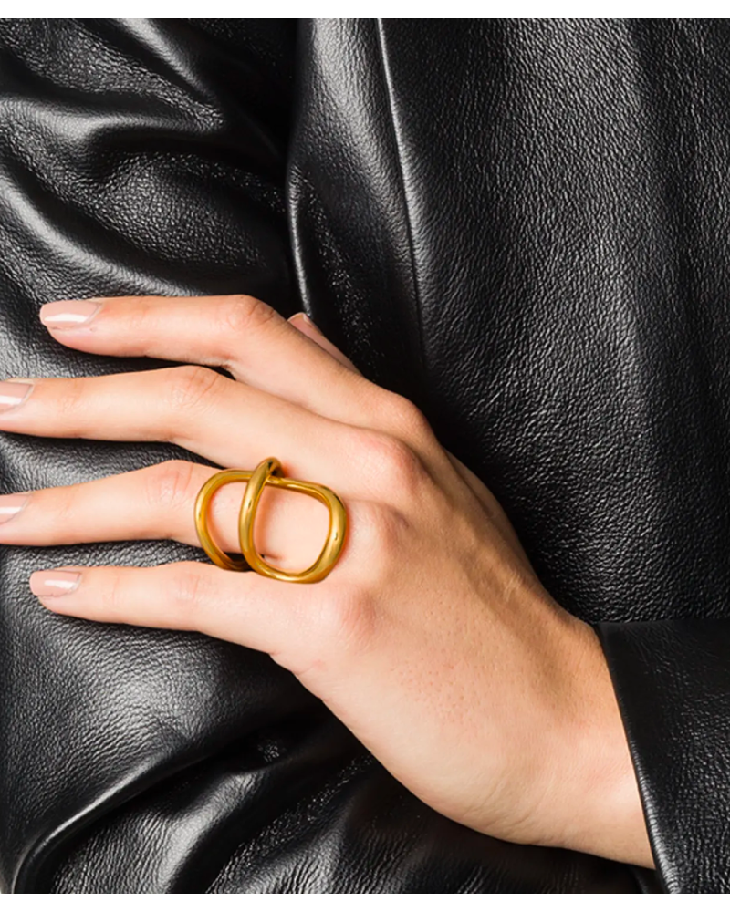 Ribbon ring vermeil Ribbon ring vermeil
