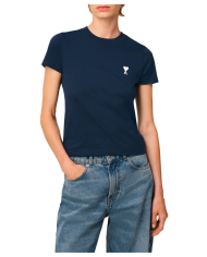T-shirt Ami de Coeur en coton bleu nuit T-shirt Ami de Coeur en coton bleu nuit