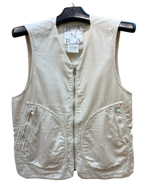 Gilet Tissé viscose/ coton putty Gilet Tissé viscose/ coton putty