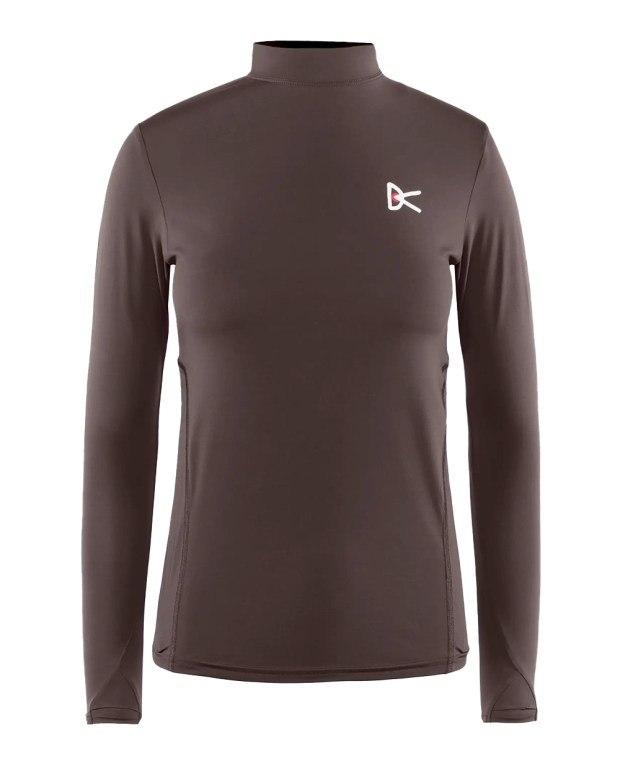 Stand-up collar long-sleeved T-shirt earth