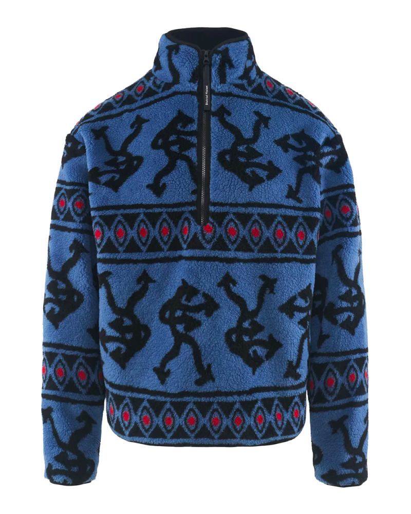 Blue arrow Trucker Fleece
