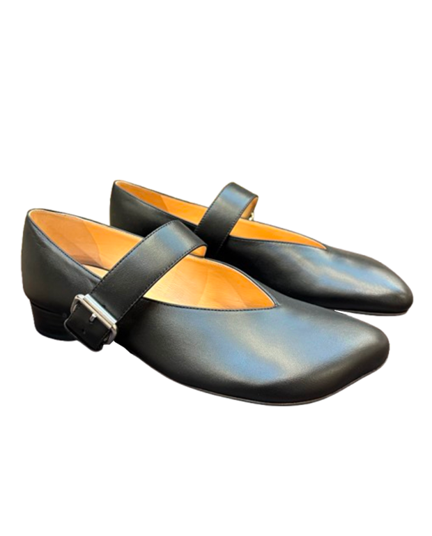 Slanted strap Ballerinas black Slanted strap Ballerinas black